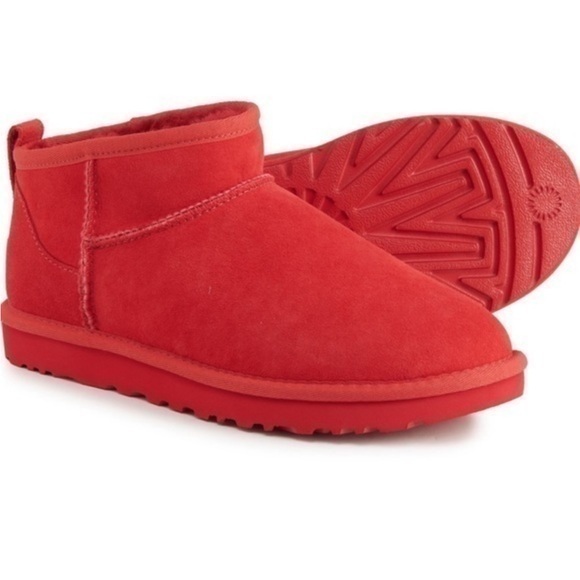 UGG® Australia Samba Red Classic Ultra Mini Boots - Picture 1 of 15